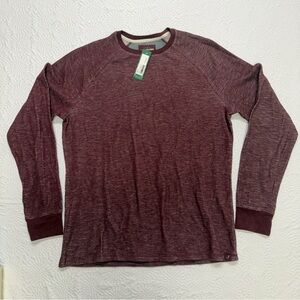Men's Maroon Long Sleeve Tee